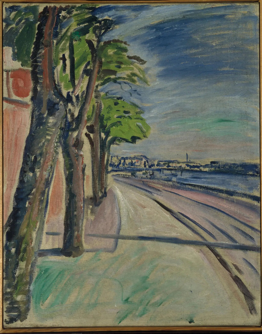 Trær nær kanalen - Edvard Munch