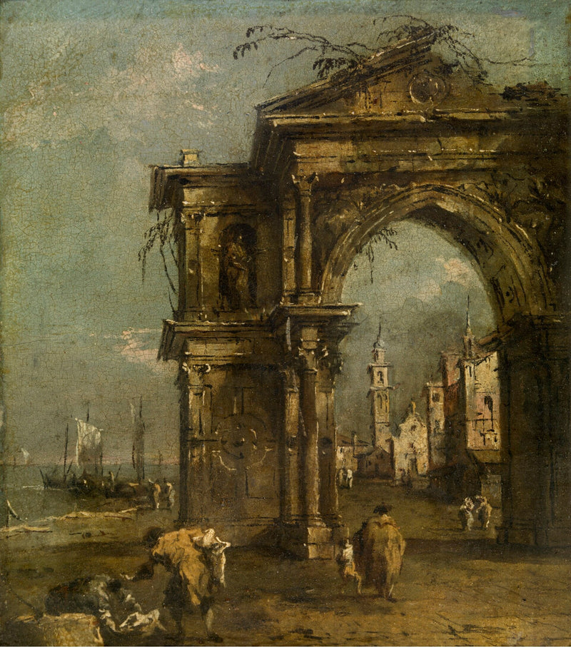 Triumfbuen i Venezia - Francesco Guardi