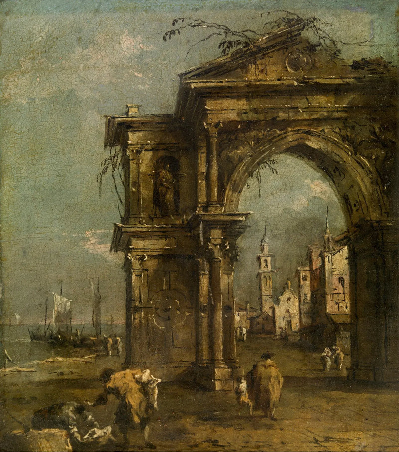 Triumfbuen i Venezia - Francesco Guardi