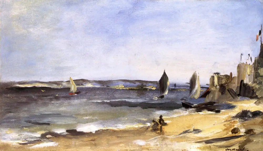 Arcachon, beau temps - Édouard Manet image 1 copie de tableau peinte à la main