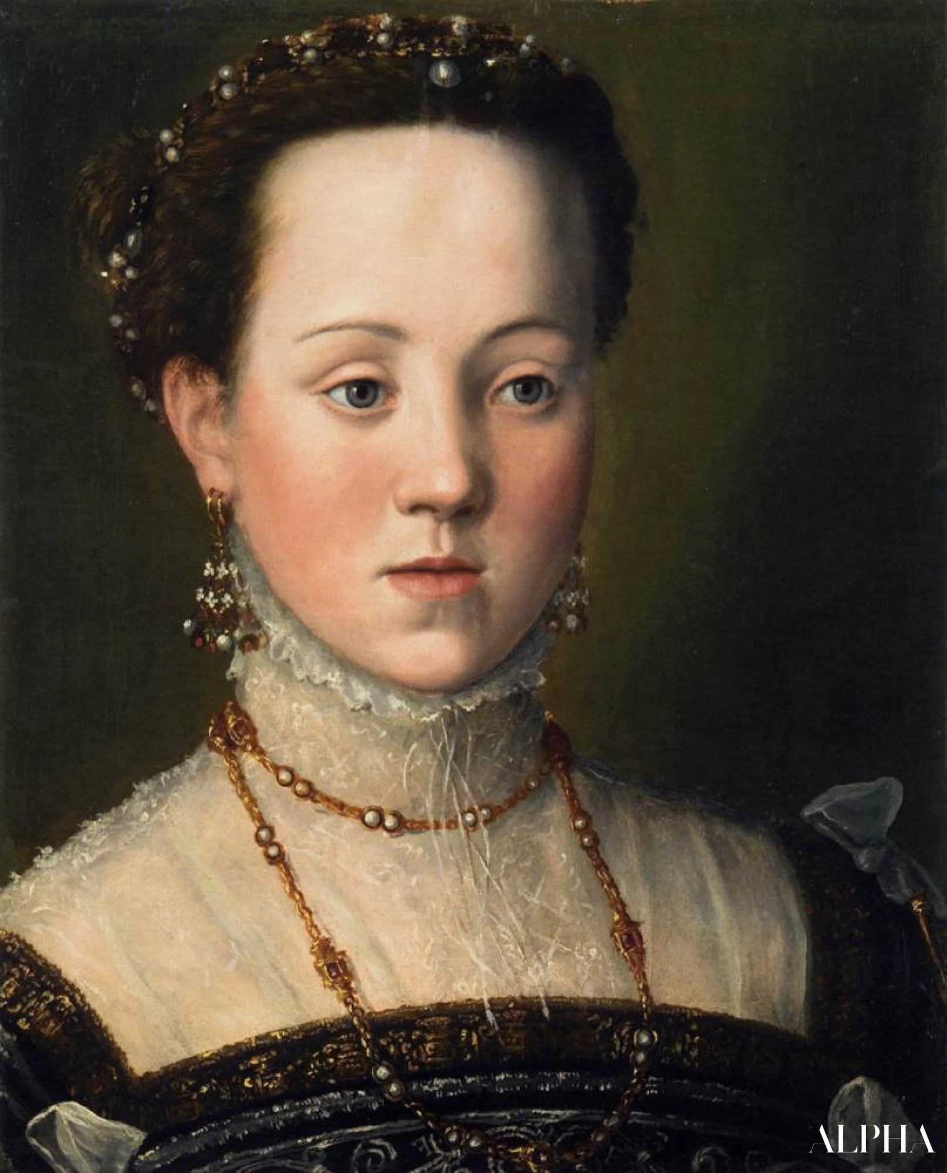 Archiduchesse Anna, fille de l'empereur Maximilien II - Arcimboldo - Reproductions de tableaux et peintures haut de gamme