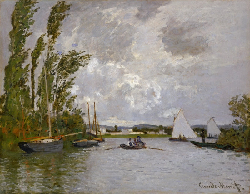 Argenteuil sett fra den lille armen til Seine W232 - Claude Monet