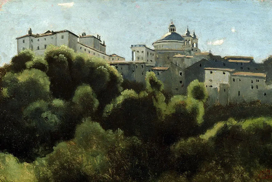 Ariccia, Chigi-palassetet - Jean-Baptiste Camille Corot
