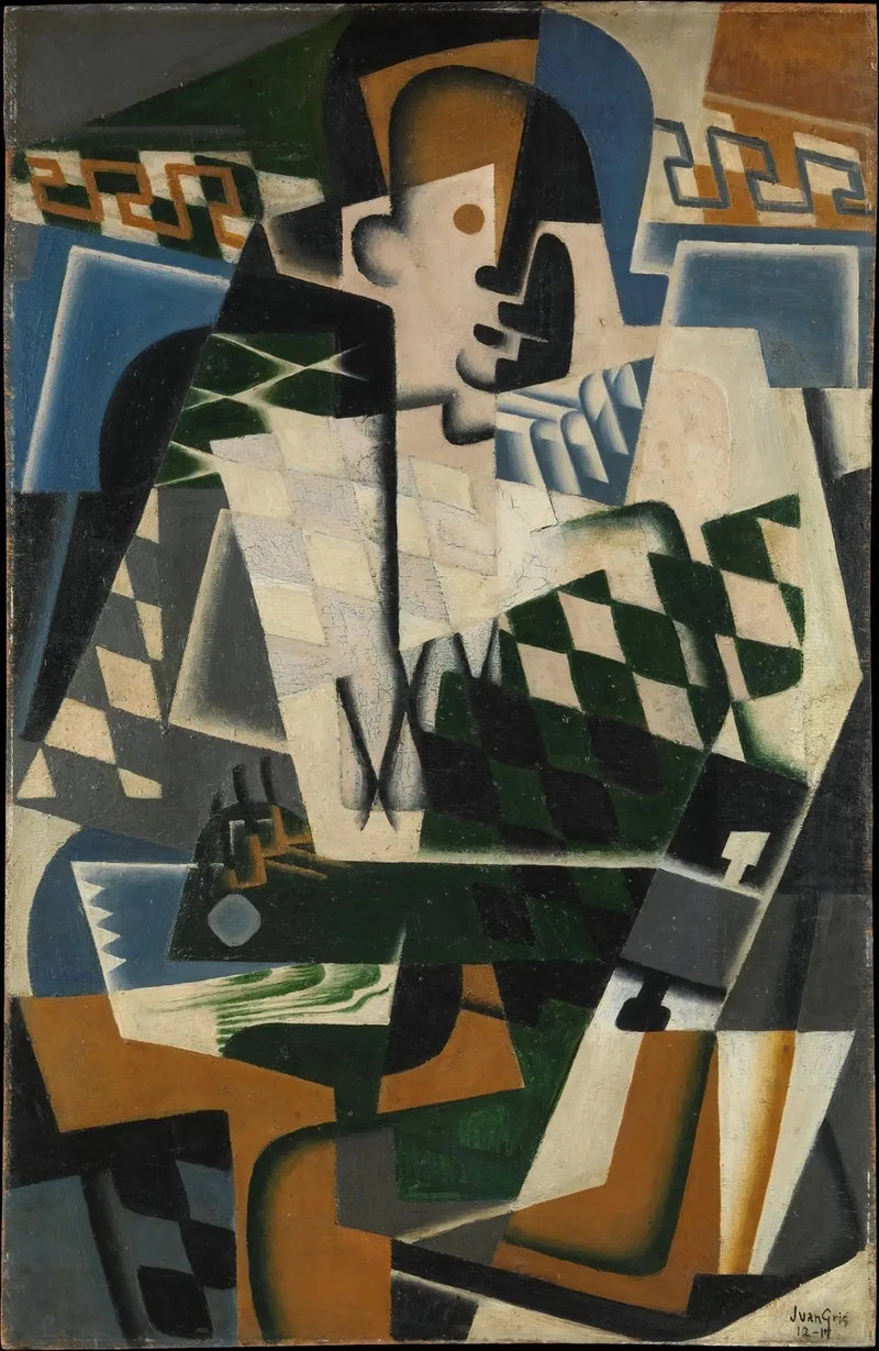 Arlequin med gitar - Juan Gris