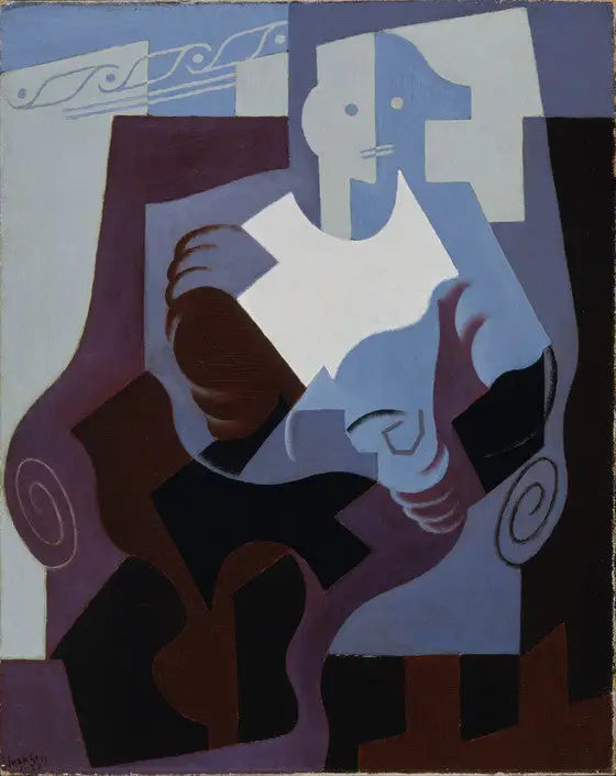Sittende harlekin - Juan Gris