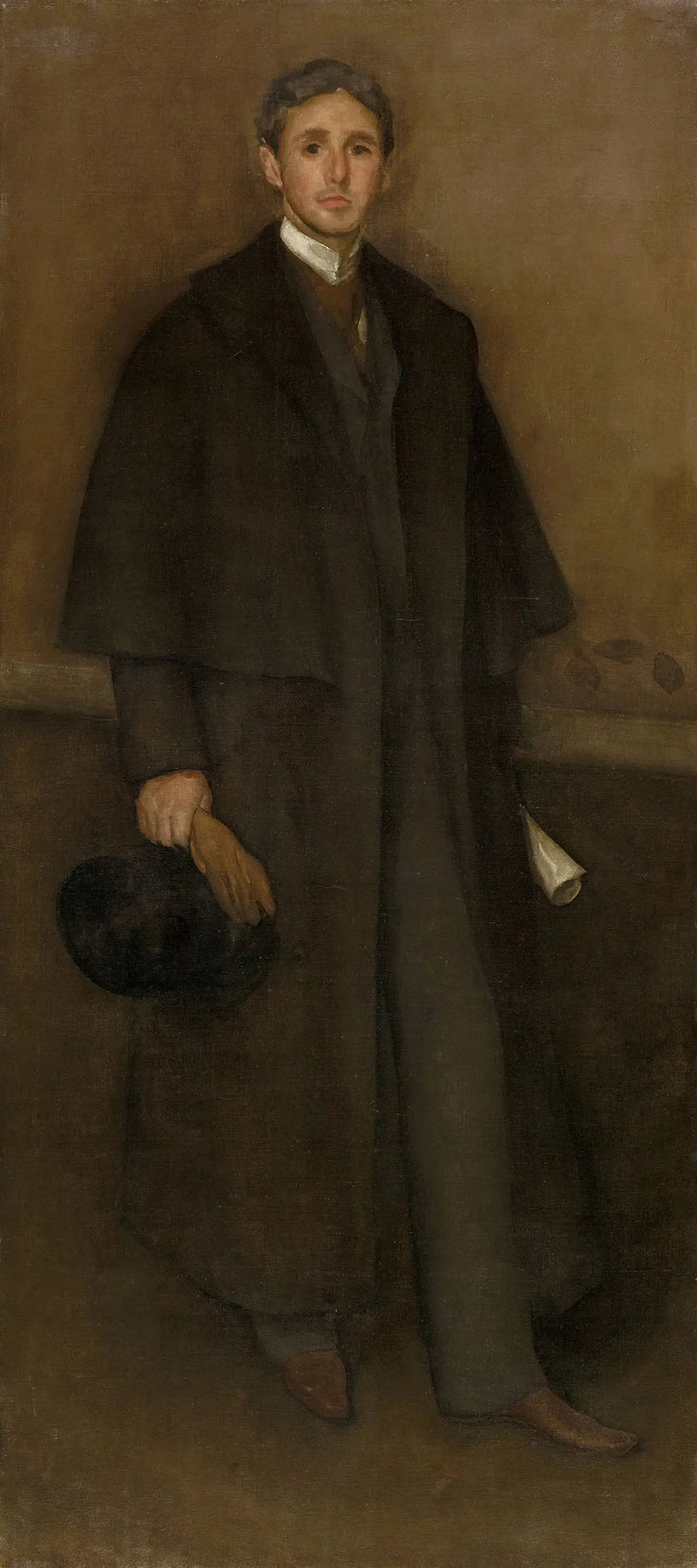 Fargearrangement stol og brunt: Portrett av Arthur J. Eddy - James Abbott McNeill Whistler