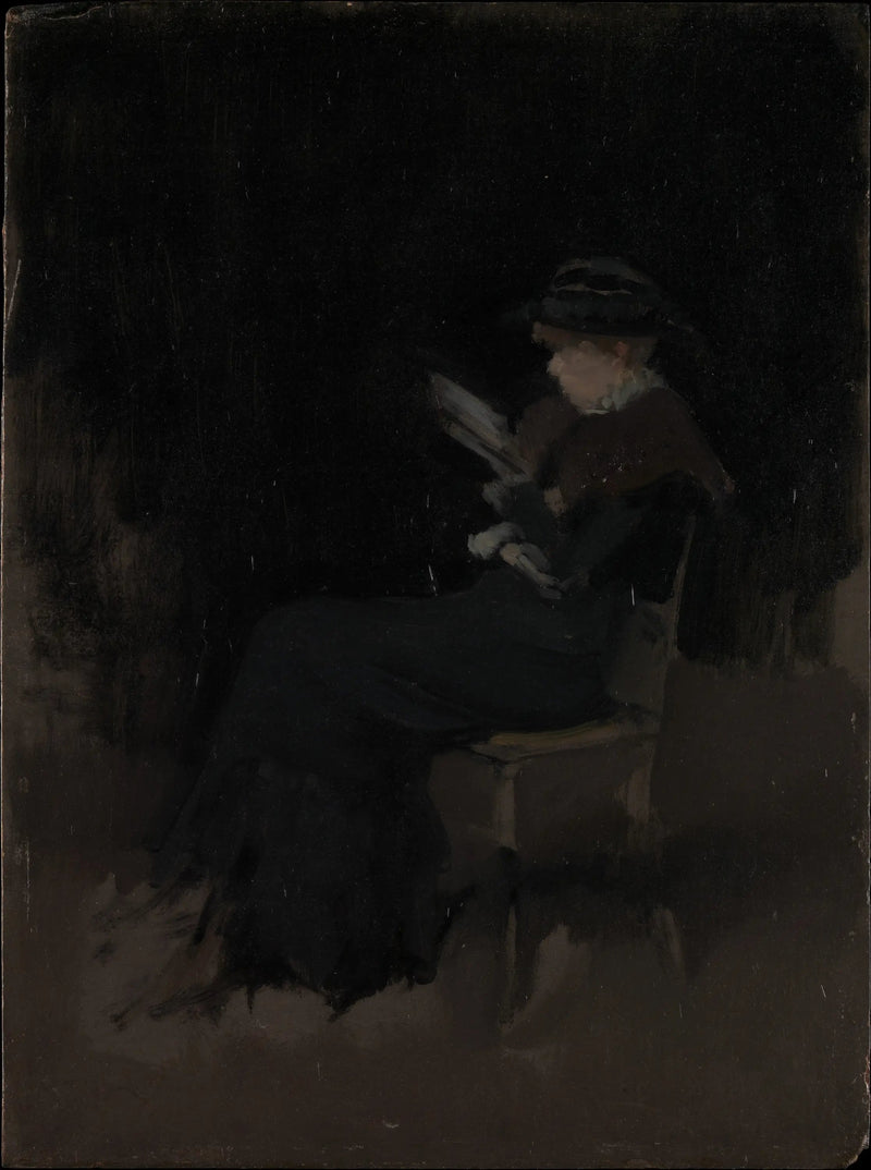 Arrangement i svart: Jente som leser - James Abbott McNeill Whistler