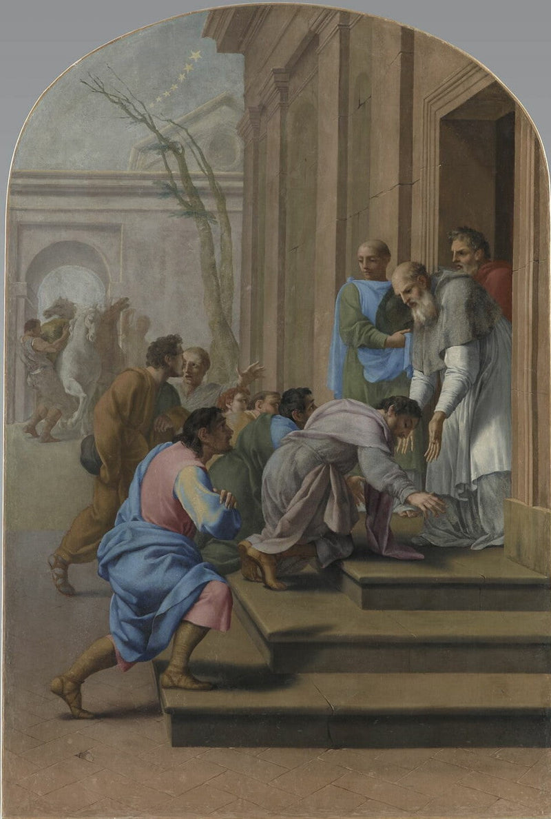 Ankomst av Saint Bruno til Grenoble, hos Saint Hugues - Eustache Le Sueur