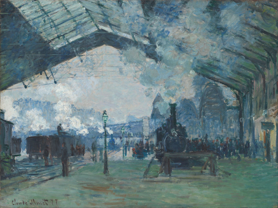 Ankomst av Normandie-toget, Saint-Lazare stasjon W440 - Claude Monet