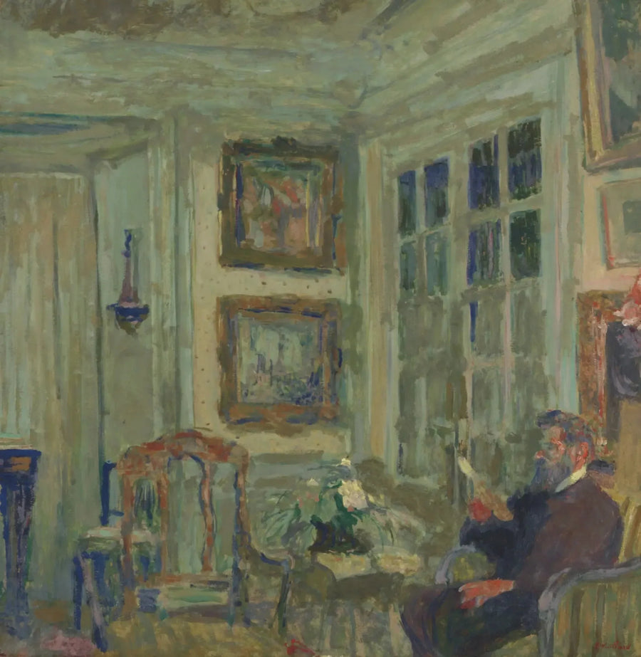 Arthur Fontaine lesende - Édouard Vuillard