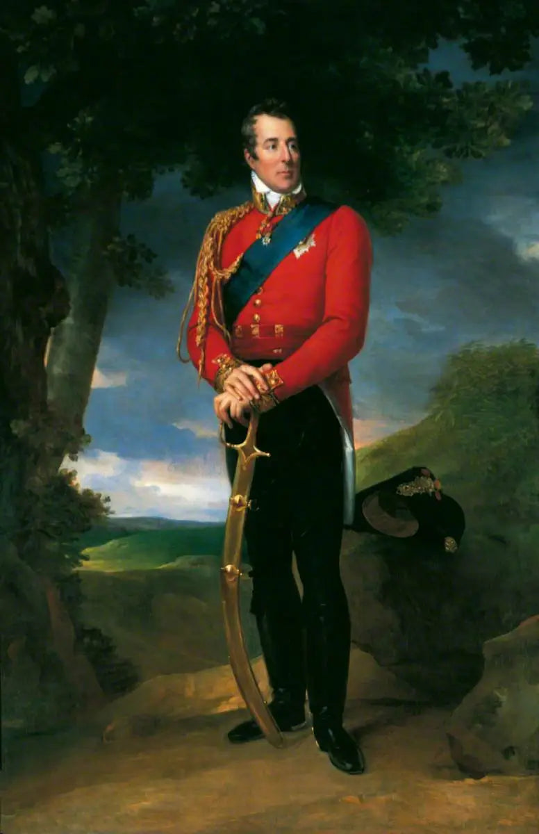 Arthur Wellesley (1769–1852), 1. hertug av Wellington, feltmarskalk og statsminister - François Gérard

Source:
Arthur Wellesley (1769–1852), 1er duc de Wellington, maréchal et Premier ministre - François Gérard