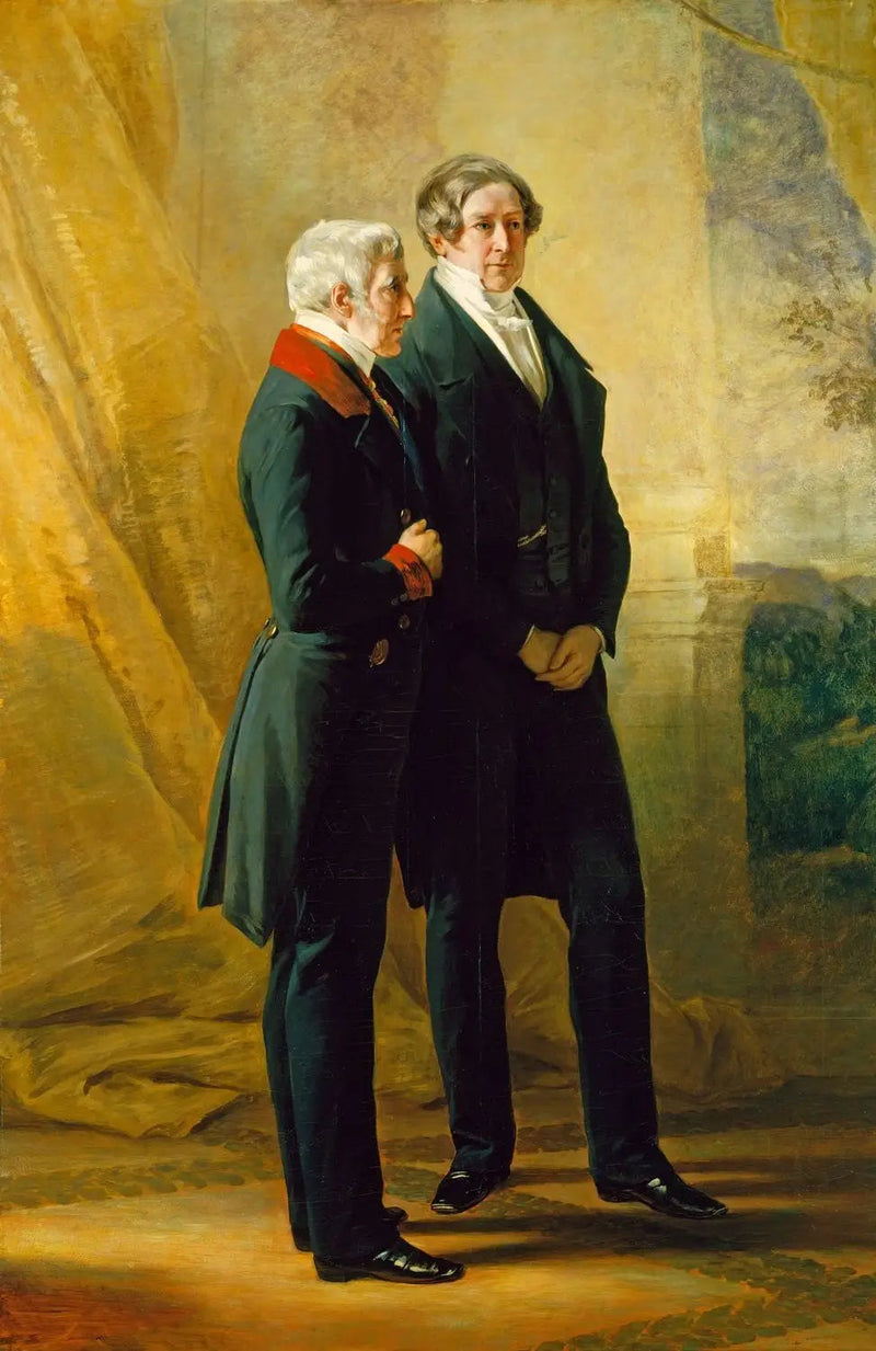 Arthur Wellesley, 1. hertug av Wellington, med Sir Robert Peel - Franz Xaver Winterhalter

Source:
Arthur Wellesley, 1er duc de Wellington, avec Sir Robert Peel - Franz Xaver Winterhalter