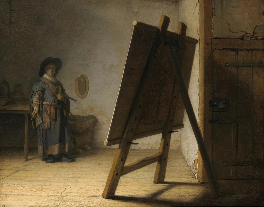 Kunstneren i sitt atelier - Rembrandt