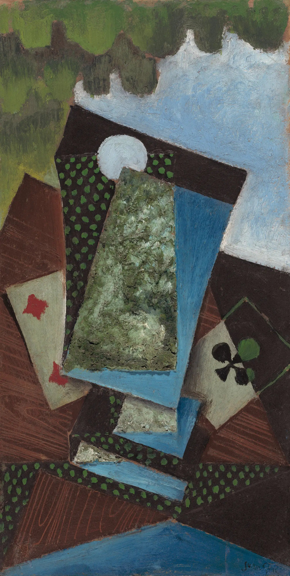 As de trèfle et quatre de carreau - Juan Gris - Alpha Reproduction