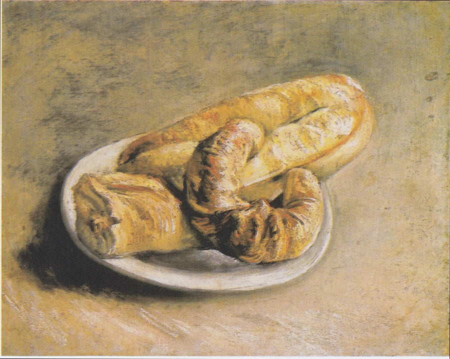 Stilleben, tallerken med brød - Vincent van Gogh