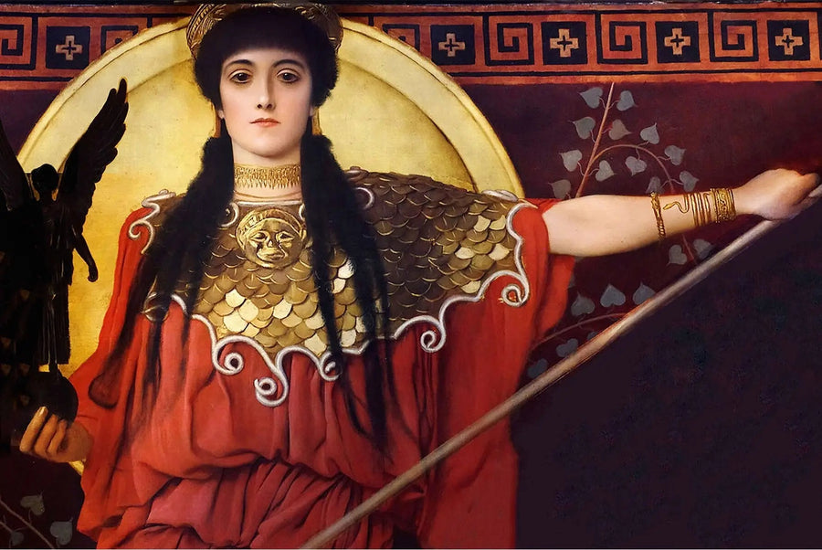 🛡️ Athéna (detalj av Pallas Athéna) – Gustav Klimt (ca. 1898)