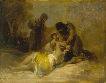 Angrep på en kvinne - Francisco de Goya