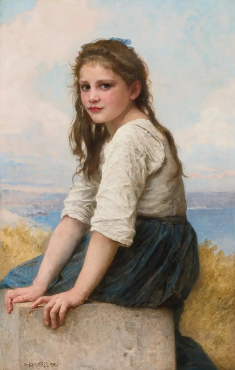 Ved havets bredde - Bouguereau