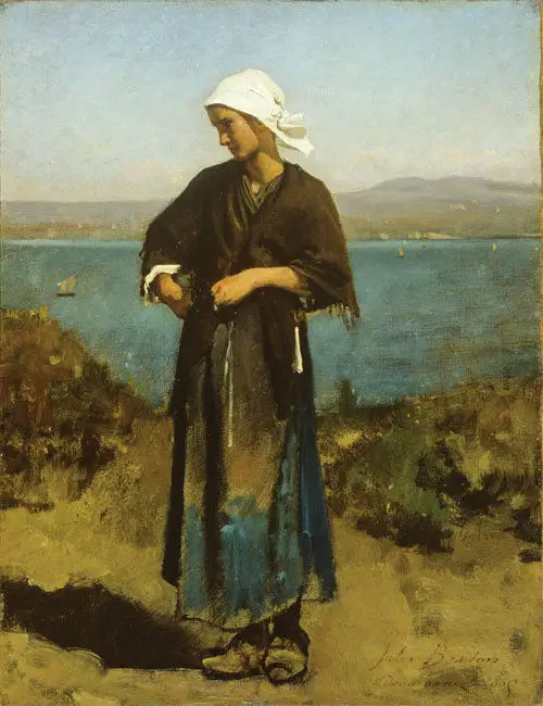 Ved sjøen - Jules Breton