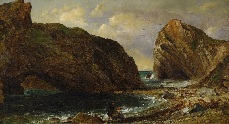 Ved sjøen, Lulworth - Jasper Francis Cropsey