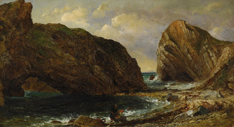 Ved sjøen, Lulworth - Jasper Francis Cropsey