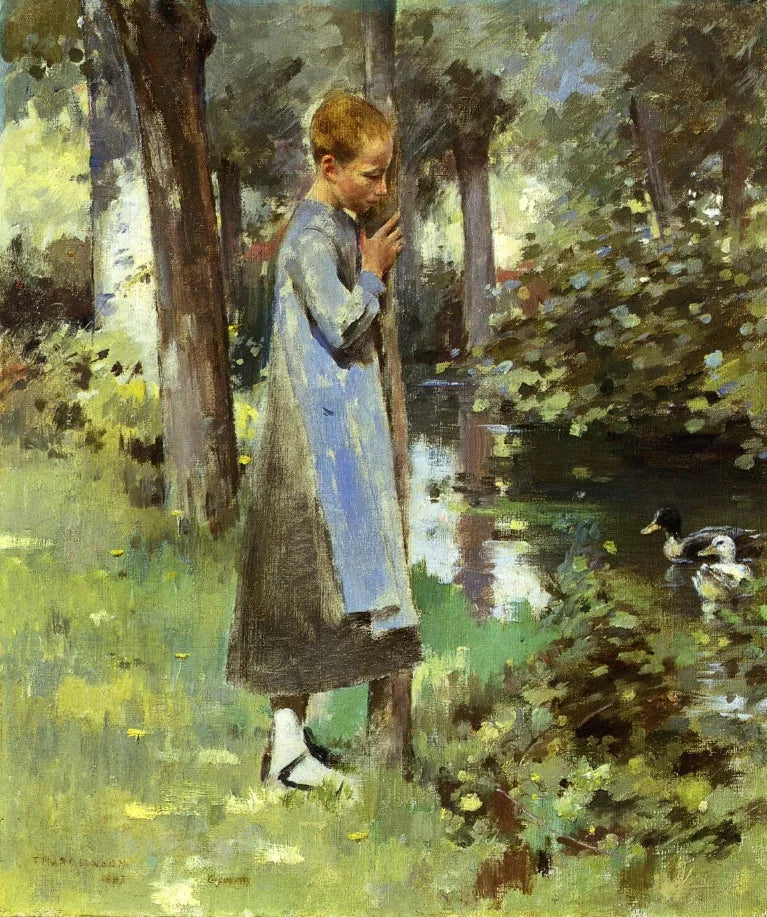 Ved elvebredden - Theodore Robinson