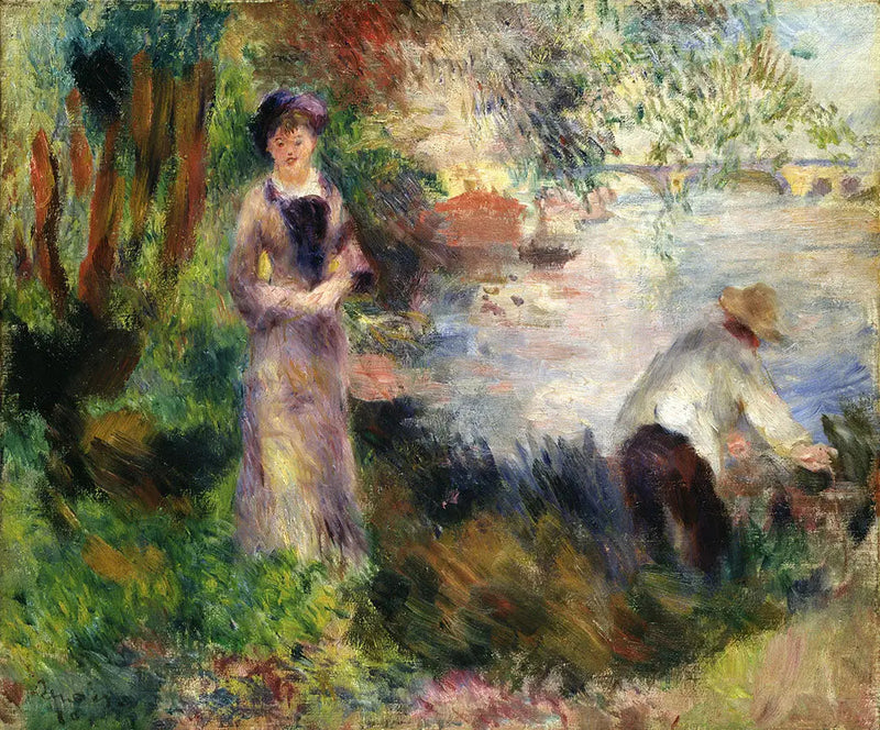 Ved bredden av Seinen i Argenteuil - Pierre-Auguste Renoir
