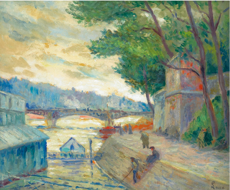 Ved bredden av Seinen - Maximilien Luce