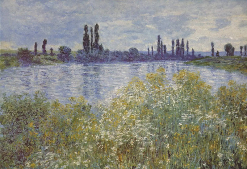 Ved bredden av Seinen, nær Vétheuil - Claude Monet