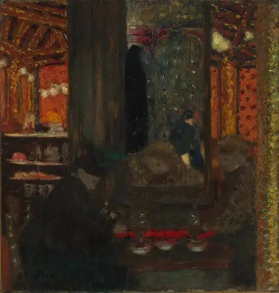 På Kaféet - Édouard Vuillard