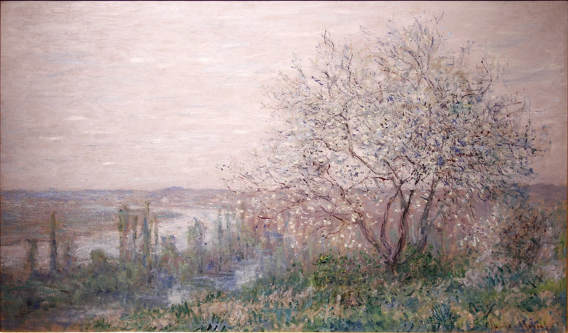 Over Vétheuil, vårstemning - Claude Monet