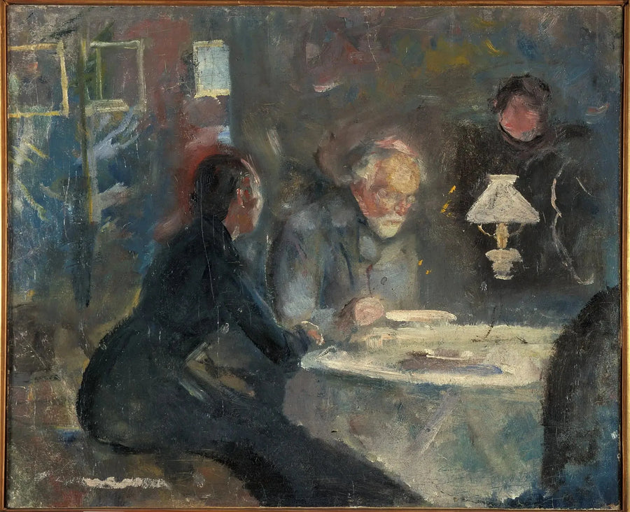 På Middagen - Edvard Munch