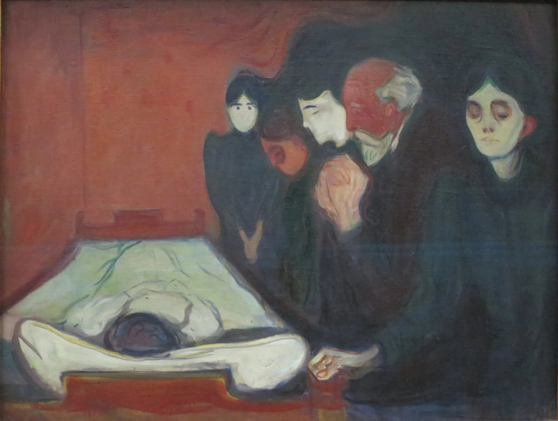 På dødsleiet - Edvard Munch