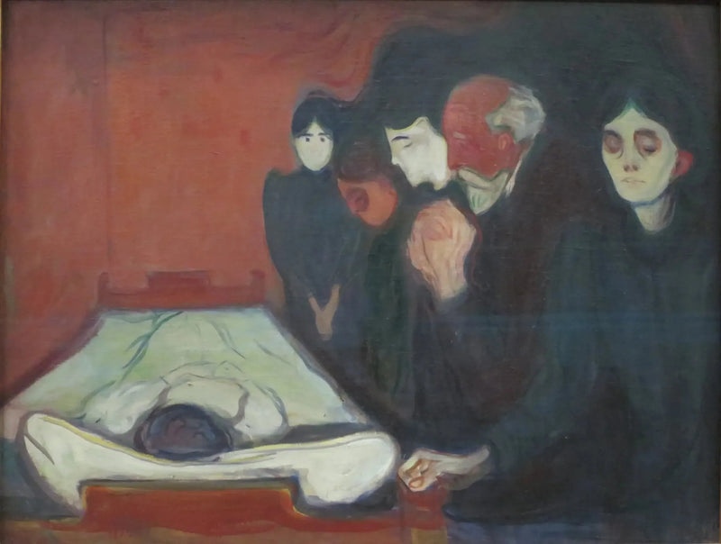 På dødsleiet - Edvard Munch