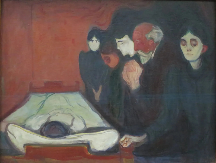 På dødsleiet - Edvard Munch