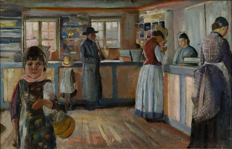 I butikken i Vrengen - Edvard Munch