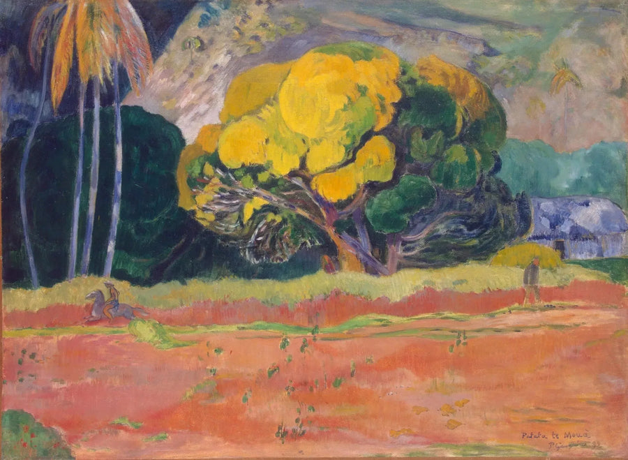 Ved foten av fjellet - Paul Gauguin