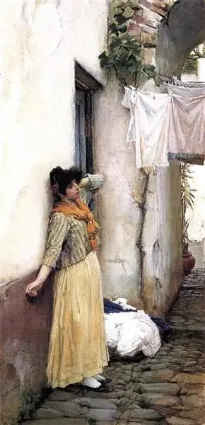 I hvile - John William Waterhouse
