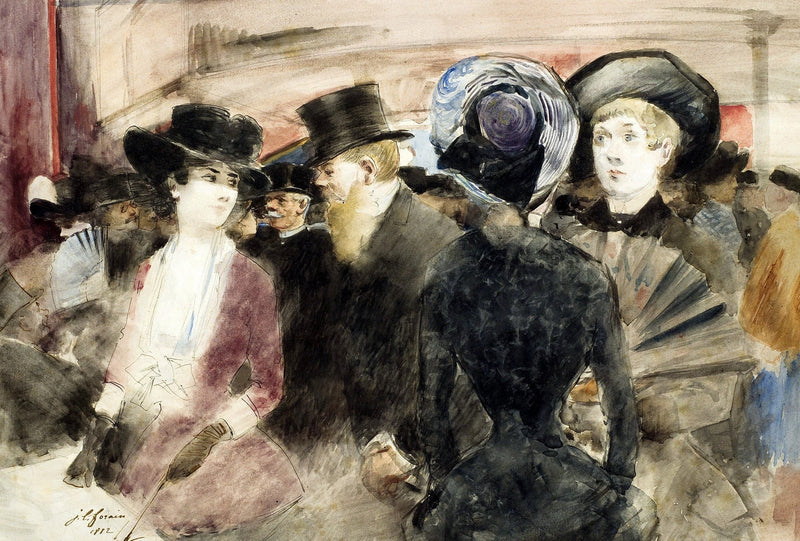 På teateret. - Jean-Louis Forain