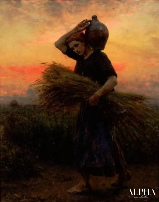 Aube - Jules Breton - Reproductions de tableaux et peintures haut de gamme