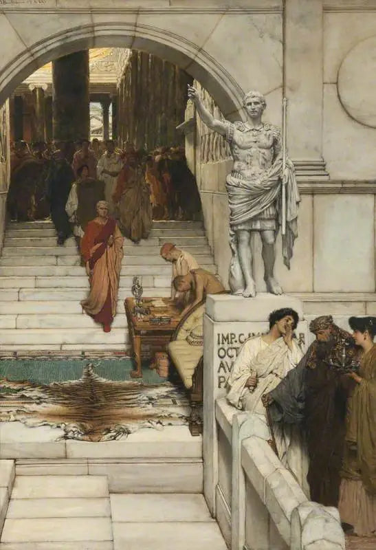 Publikum med Agrippa - Lawrence Alma-Tadema