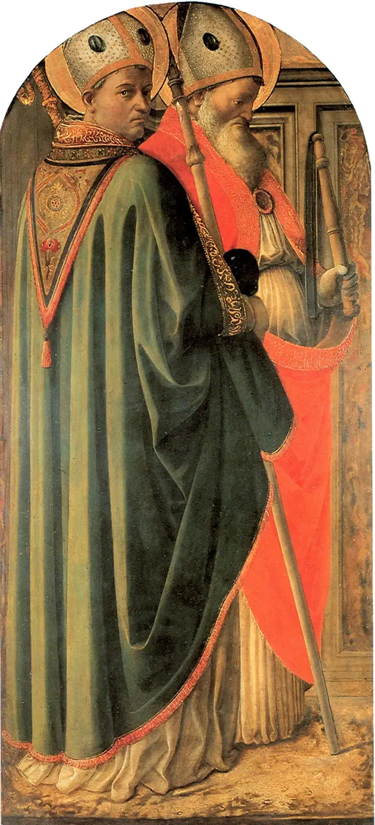 Augustin og Ambrosius, kirkefedre - Fra Filippo Lippi