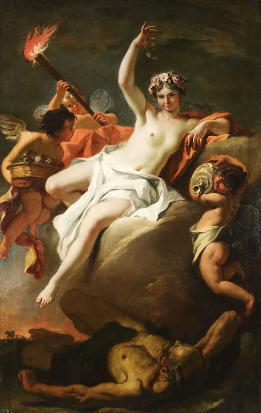 Aurore og Tithon - Sebastiano Ricci