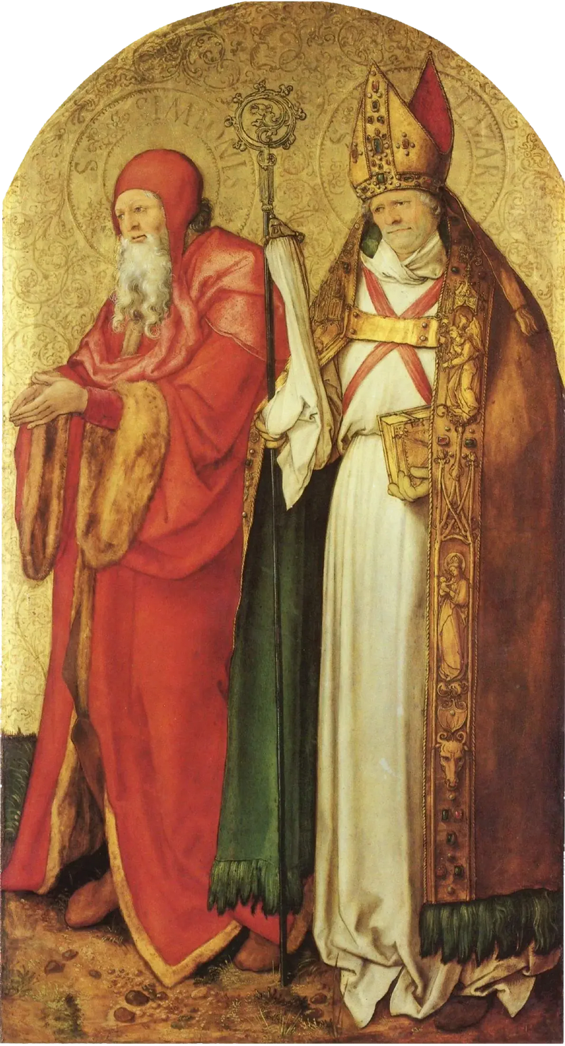 Jabach-alteret: Sankt Siméon og Lazarus - Albrecht Dürer