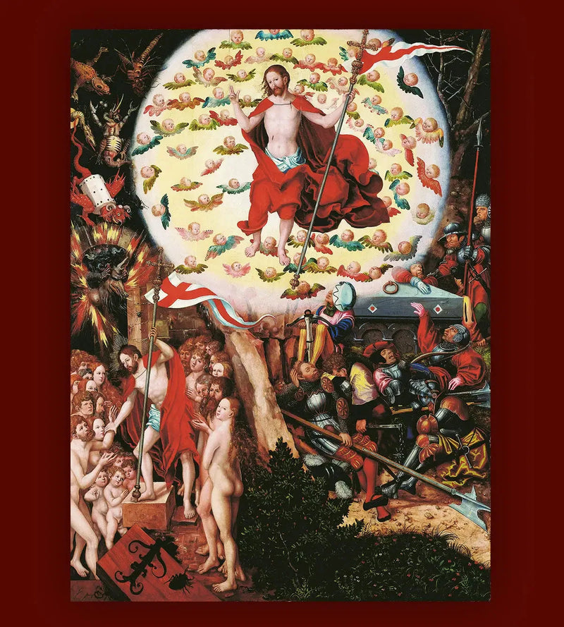 Autel de la Madeleine: Oppstandelsen [midtre panel] - Lucas Cranach den eldre