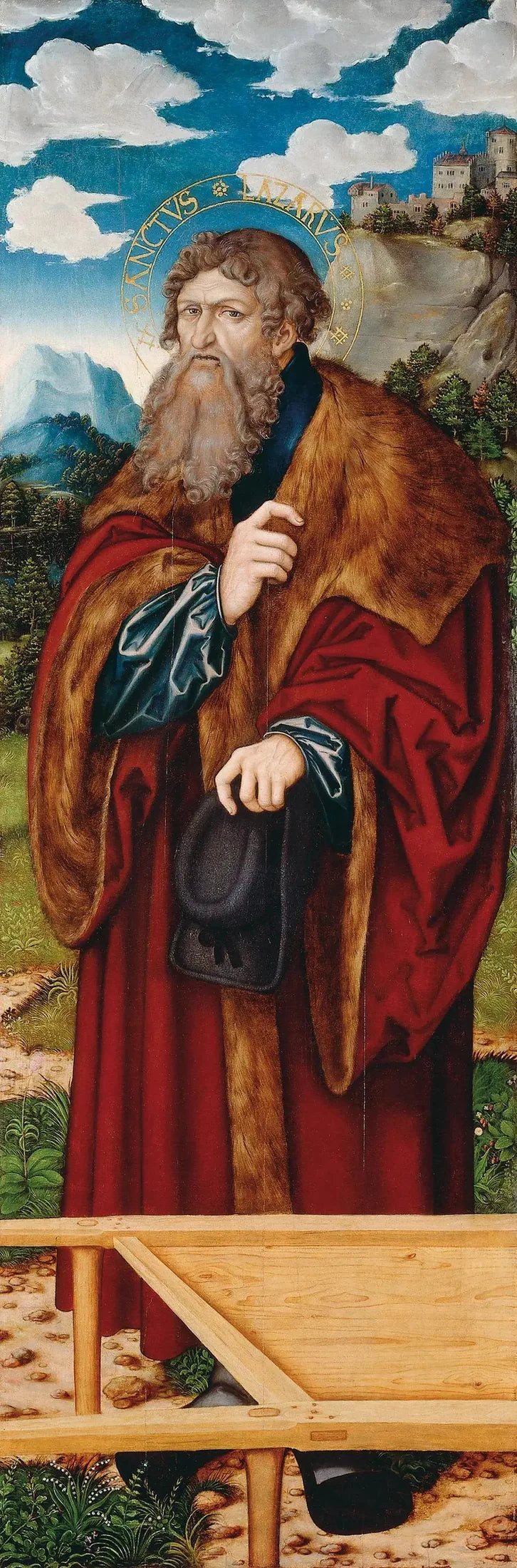 Alteret i Madeleine: Saint Lazare - Lucas Cranach den eldre
