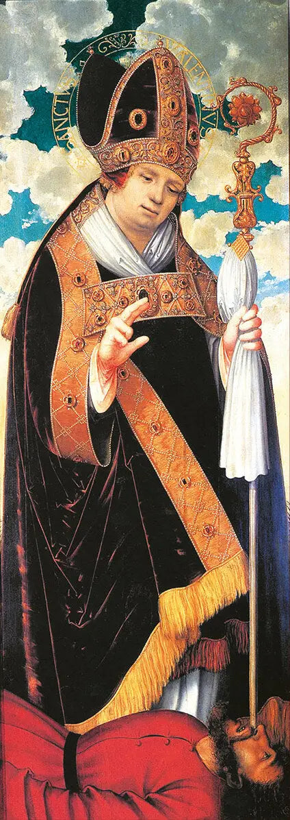 Autel de la Madeleine: Valentinsdag [fast vinge panel] - Lucas Cranach den eldre