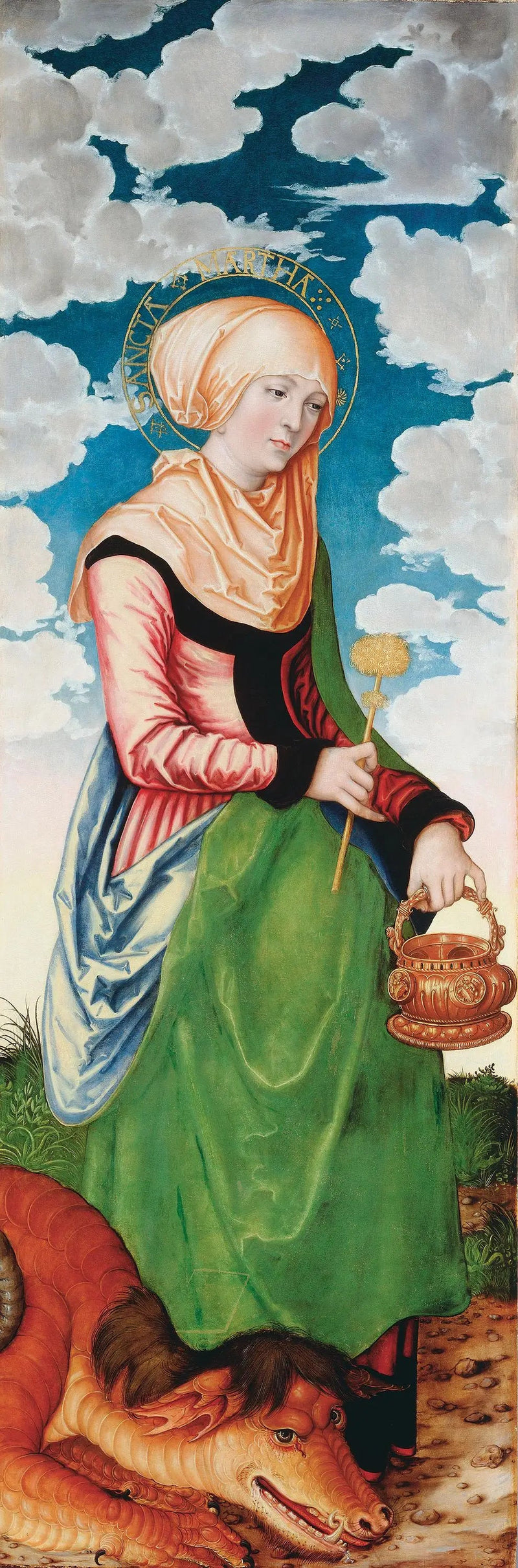 Korsfestelsen av Maria Magdalena: Saint Martha - Lucas Cranach den eldre