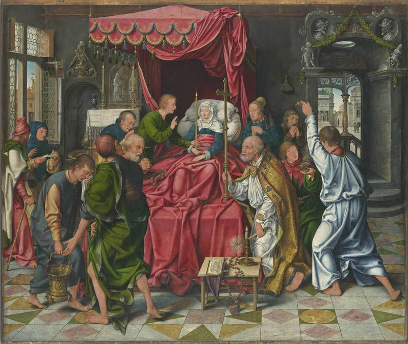Marientods alter: Marias død - Joos van Cleve