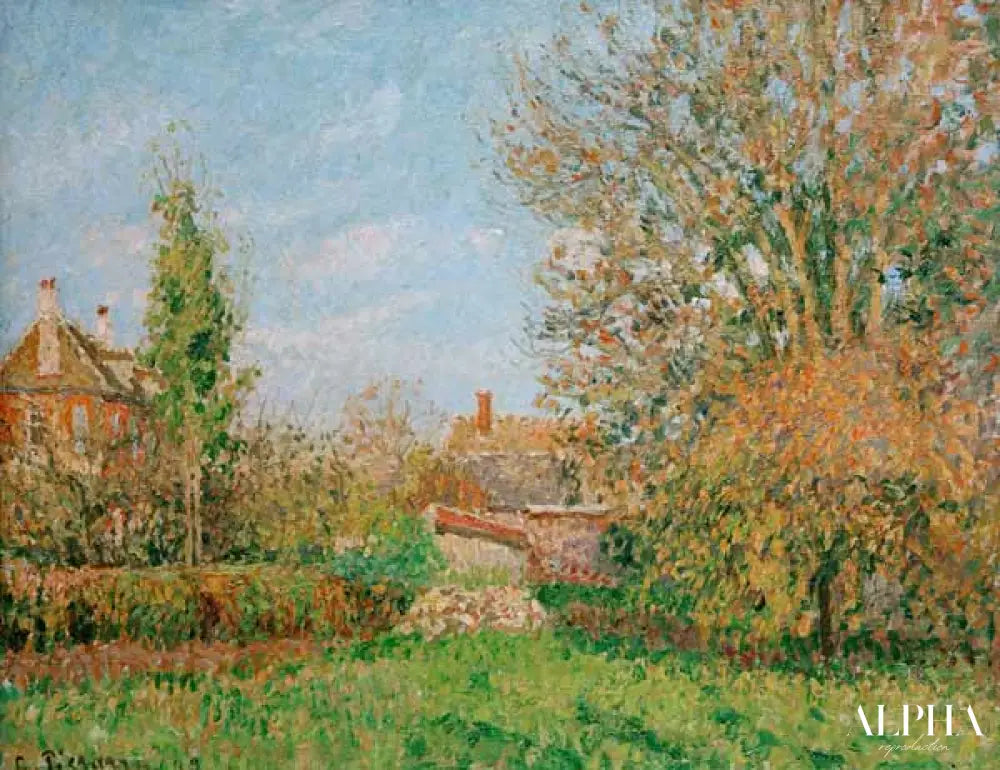 Automne à Éragny - Camille Pissarro - Reproductions de tableaux et peintures haut de gamme